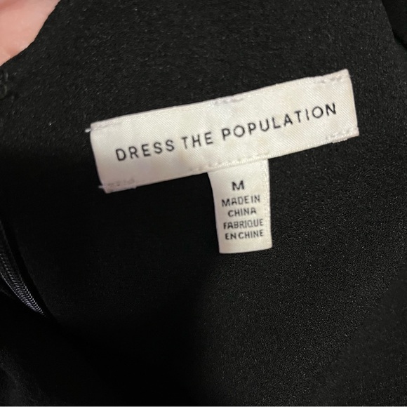 Dress the Population Sandra gown Black Maxi Sz M trumpet maxi evening formal - Picture 3 of 12